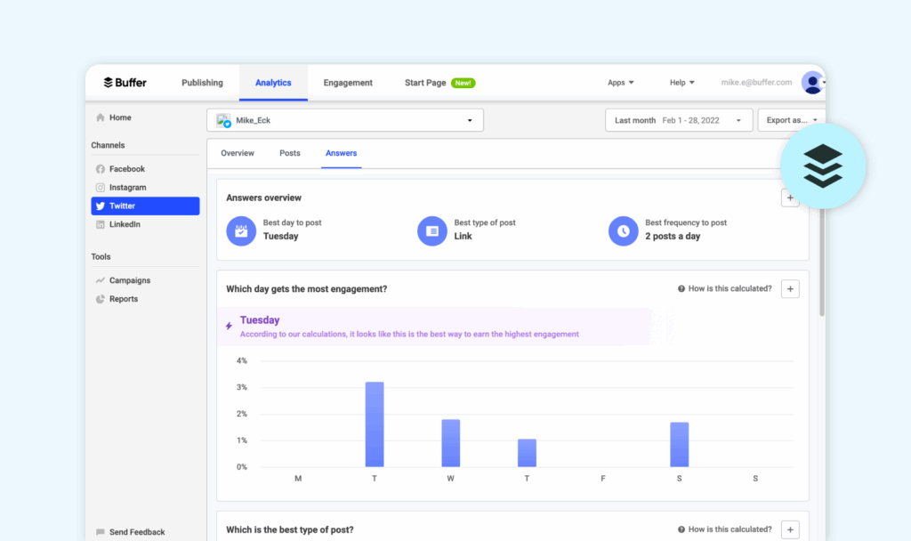 Alternative to Sprout Social: Buffer