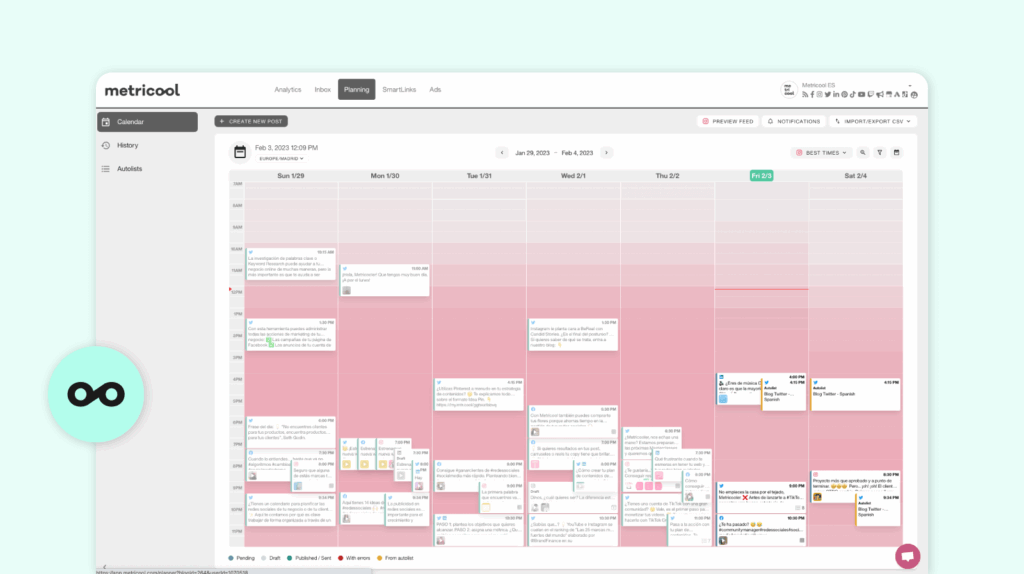 Alternative to Sprout Social: Metricool