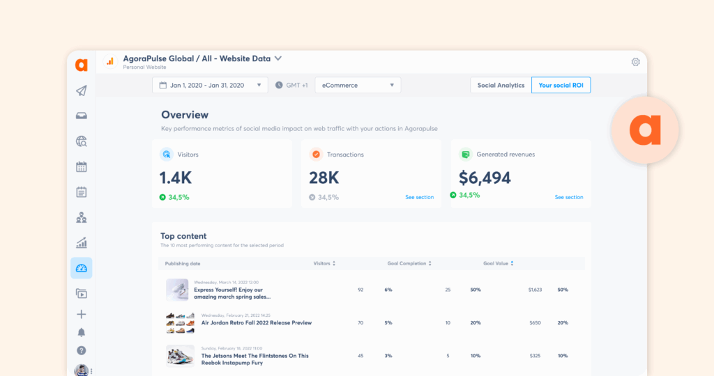 Alternative to Sprout Social: Agorapulse